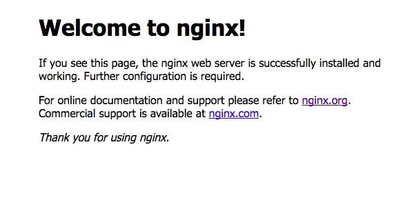 Nginx Welcome